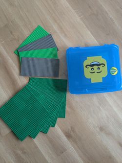 Lego Baseplates And Box 