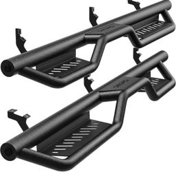 OEDRO 6 Inch Running Boards Compatible with 2019-2026 Ford Ranger Crew Cab, Bolt-On Nerf Bars with Two-Tier Step, Carbon Steel Side Steps, Nerf Bars S