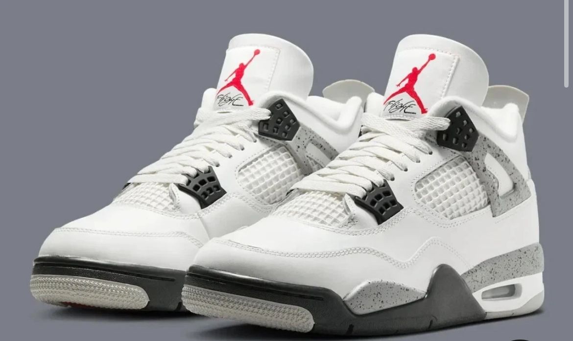 Nike Air Jordan 4 Retro Shoes (2025) White Cement FV5029-100 Men's or GS NEW