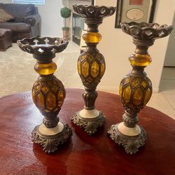 Beautiful Candle Collection Holders  Set $75