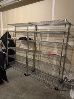 Heavy Duty Rolling Wire Shelving Units $99 Each