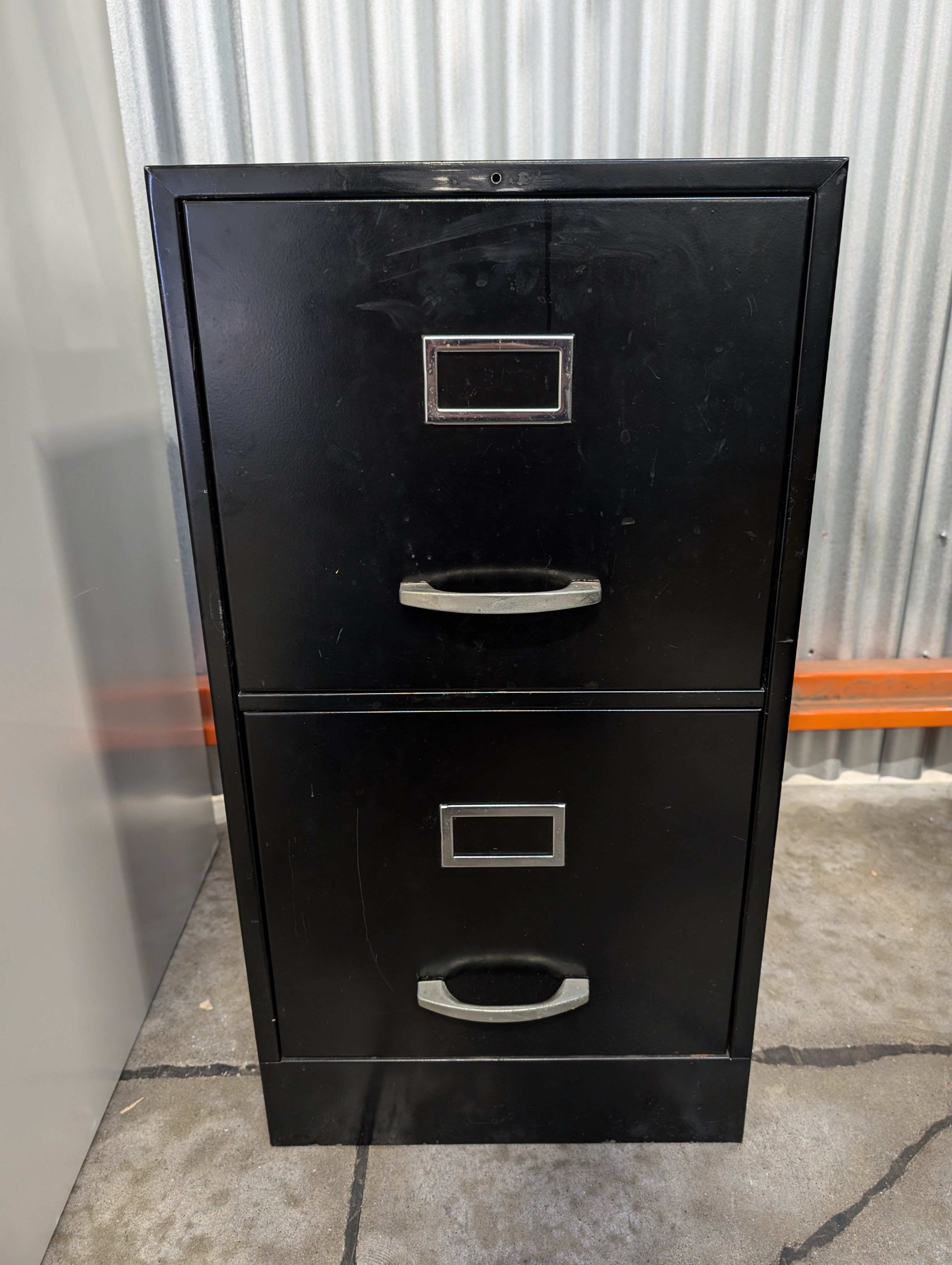 Warehouse sale --Sturdy Black 2-Drawer Filing Cabinet
