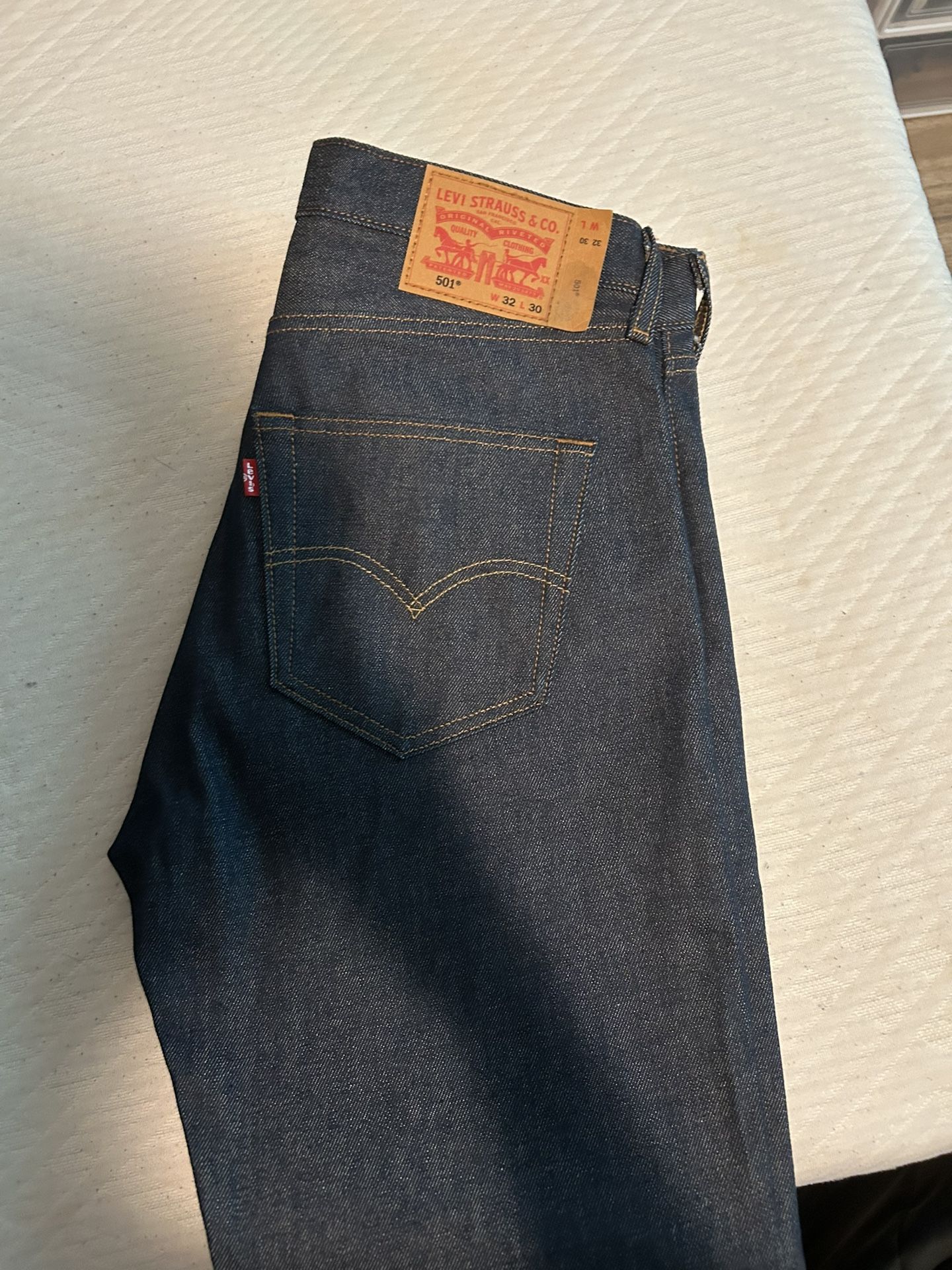 Rigid Blue Levi’s 501s