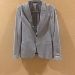 ZARA Gray Sports Coat/Blazer (Size Small, USA) 