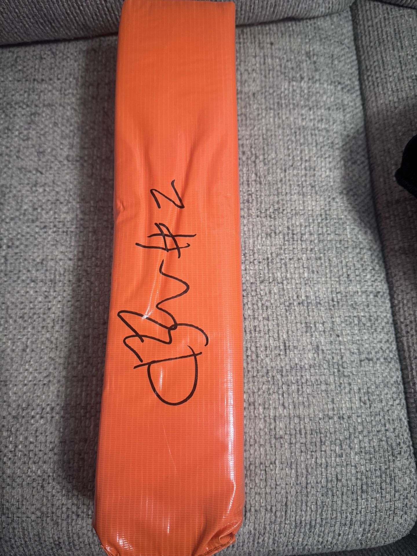 Calen Bullock Signed Autograph End Zone Pylon - Metabilia Coa - Houston Texans