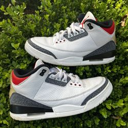 Size 9.5 - Jordan 3 Retro Denim SE Fire Red 2020