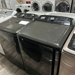 Samsung washer and dryer set electric with warranty