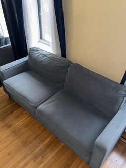 Navy blue couch