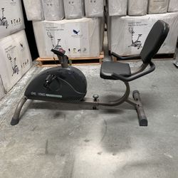 Recumbent bike with tension adjust for resistance “new “