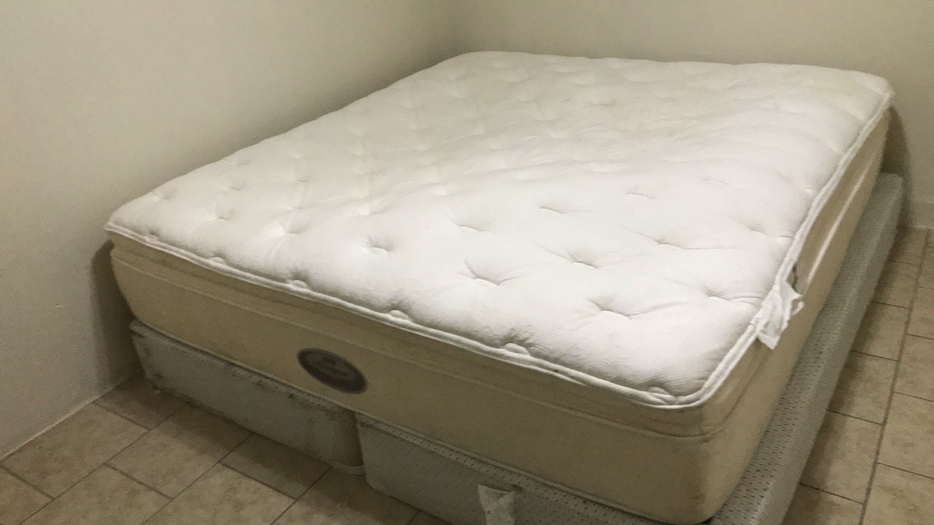 King Size Beautyrest Bed With Frame Must Sell