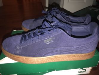 Suede navy blue men puma 8.5