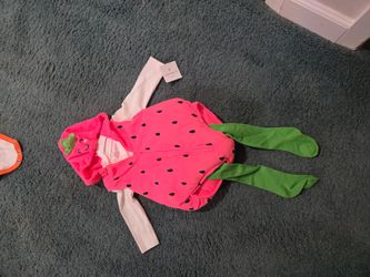 BRAND NEW WITH TAGS BABY STRAWBERRY COSTUME OUTFIT SZ 6-9MOS SEE DESCRIPTION