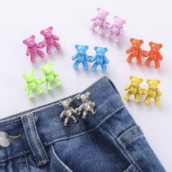 2Pcs Bear Button Pins