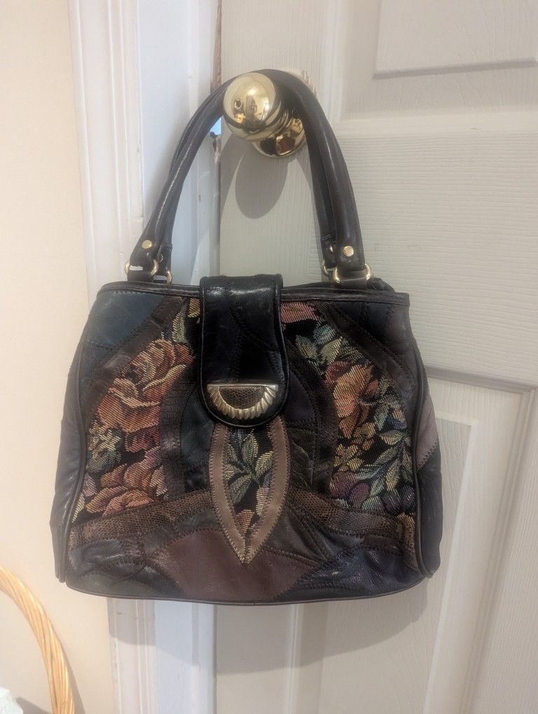 Patchwork Design Handbag