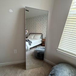 Silver Rectangular Mirror