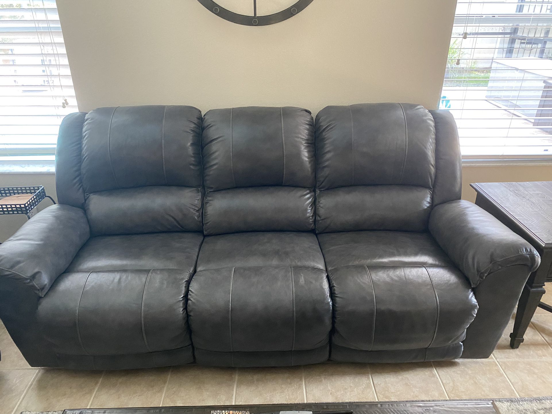 Leather Couch Set Like New