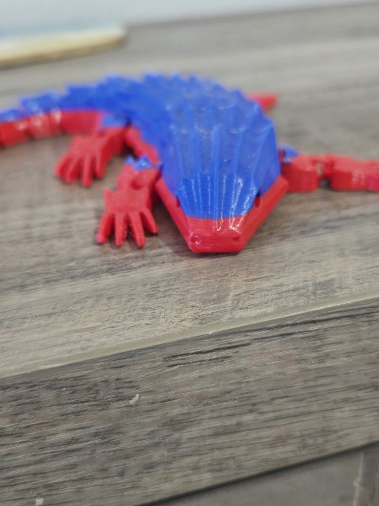 3D Printed Articulated Lizard