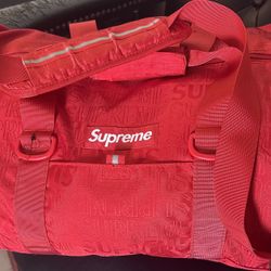 Supreme Red Duffle Bag 150$