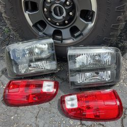Ford F-250 headlights and tail lights 2005-07