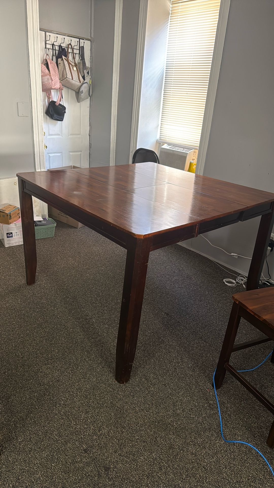 Wooden table with 4 Chairs 
