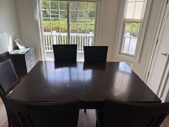 Dining table and 6 chairs