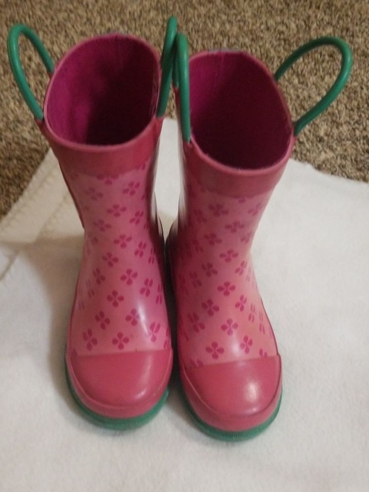 Rain Boots. Hello Kitty. Pink. Girls.