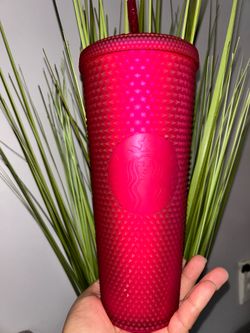 Starbucks Dining Starbucks Ruby Pink Studded Tumbler