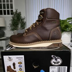 Georgia Boot AMP LT Wedge Waterproof Work Boot  Size 8.5