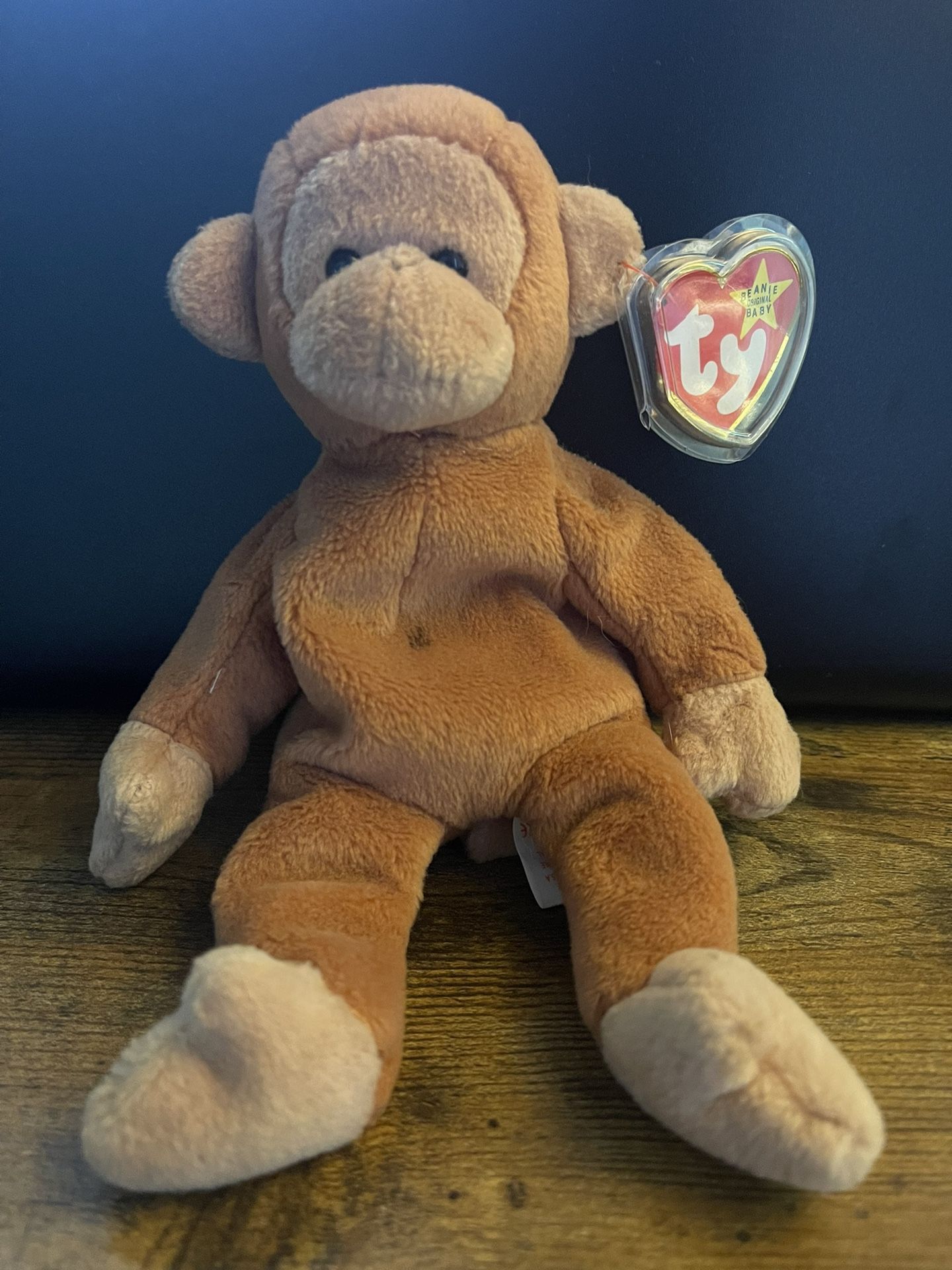 Ty Beanie Baby Bongo PVC Pellets Polyester 1995 With Tag