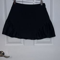 Black adidas tennis skirt