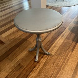 Grey Round Tripod Table From Nadeau