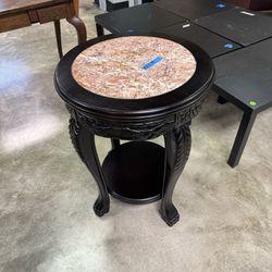 Marble Top Small RoundSide Table  $25 And  Square Coffee Table $10