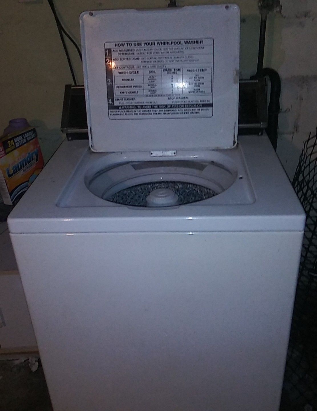 Whirlpool washer and Armana dryer in good condition
