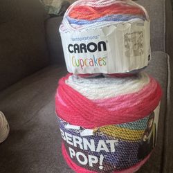 Caron Cupcakes +Bernat Pop! Yarn 