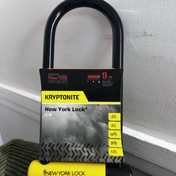 Kryptonite New York Long Shackle Bike U-Lock, Heavy Duty Anti-Theft Security Bicycle Lock