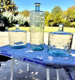 Large Glass Decorative Containers 
