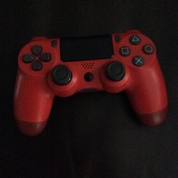 Red DualShock PS4 Controller With Wire