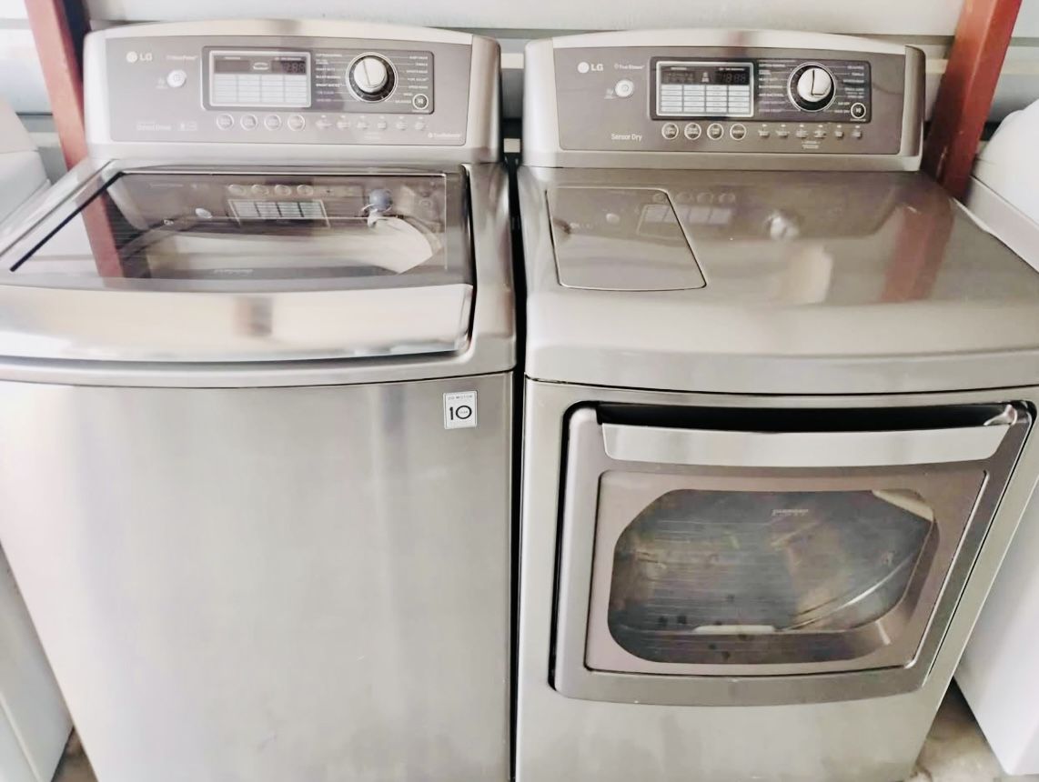 Washer Dryer LG Glass Top Load Super Capacity Like New Free Delivery