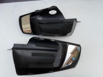 Towing Mirror Extensions Pair Black Clip-On