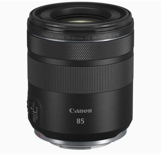 Canon RF 85mm F2 Macro is STM, Compact Medium-Telephoto Black Lens (4234C002)

