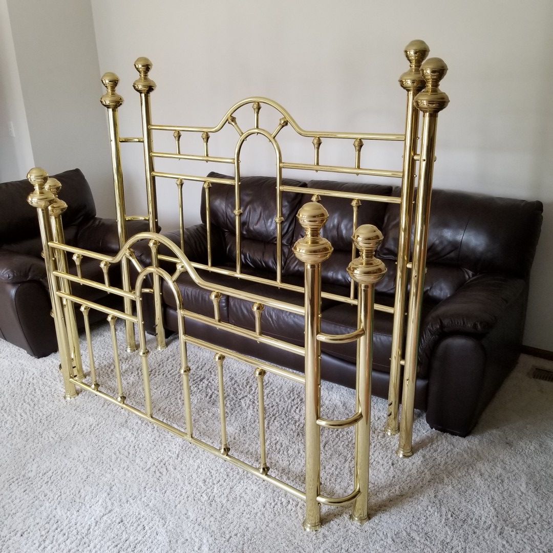 Brass headboard & footboard