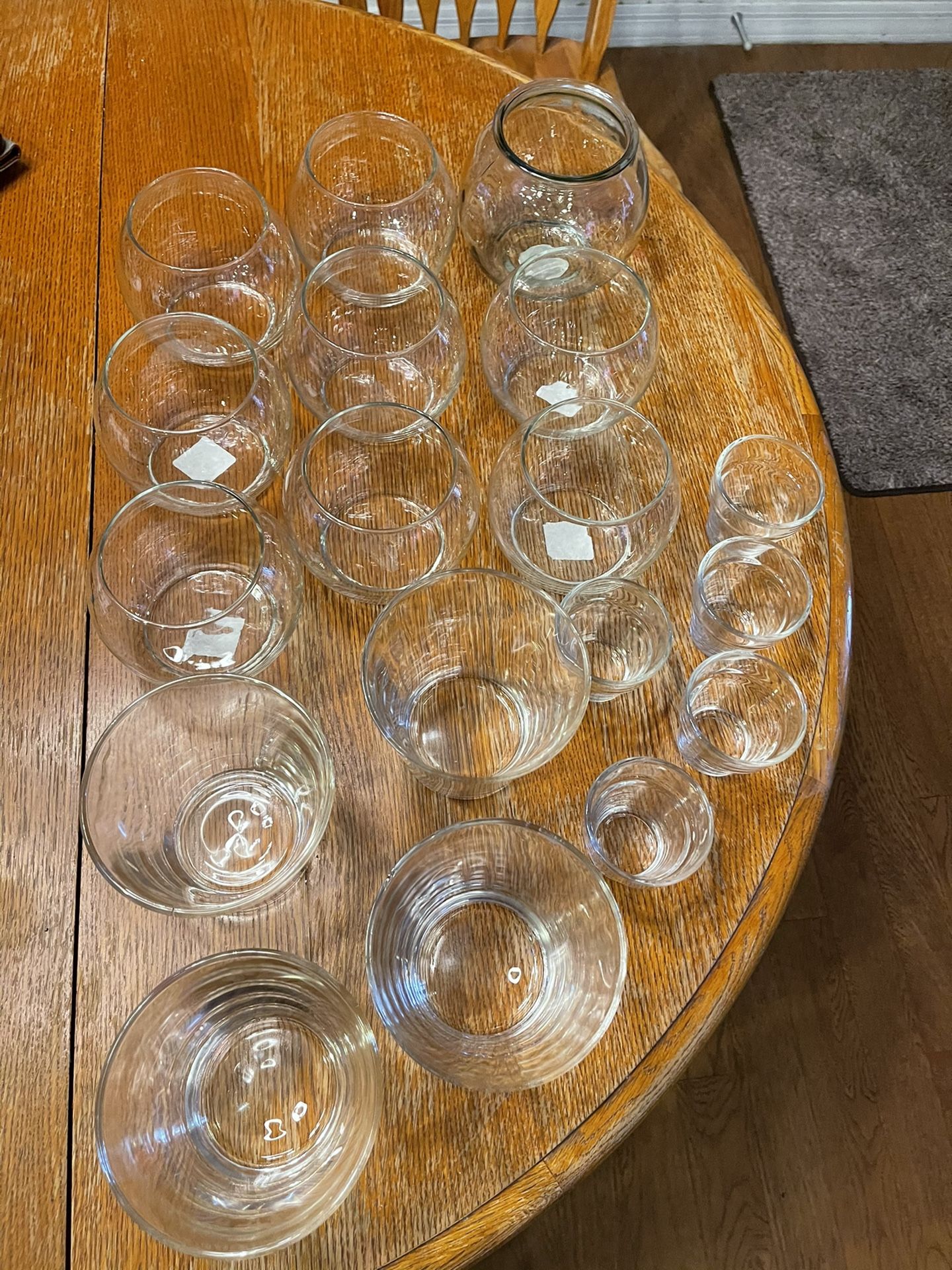 Glassware For Table Decorations