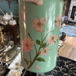 Vintage Metal Waste Paper Basket 