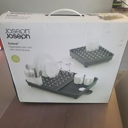 Joseph Joseph Extendable Dish Rack With Draining Plug