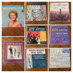 Vintage Vinyl Records - Kate Smith, Norma Zimmer, 50’s, When Radio was King, Etc. ($5.00 Each)