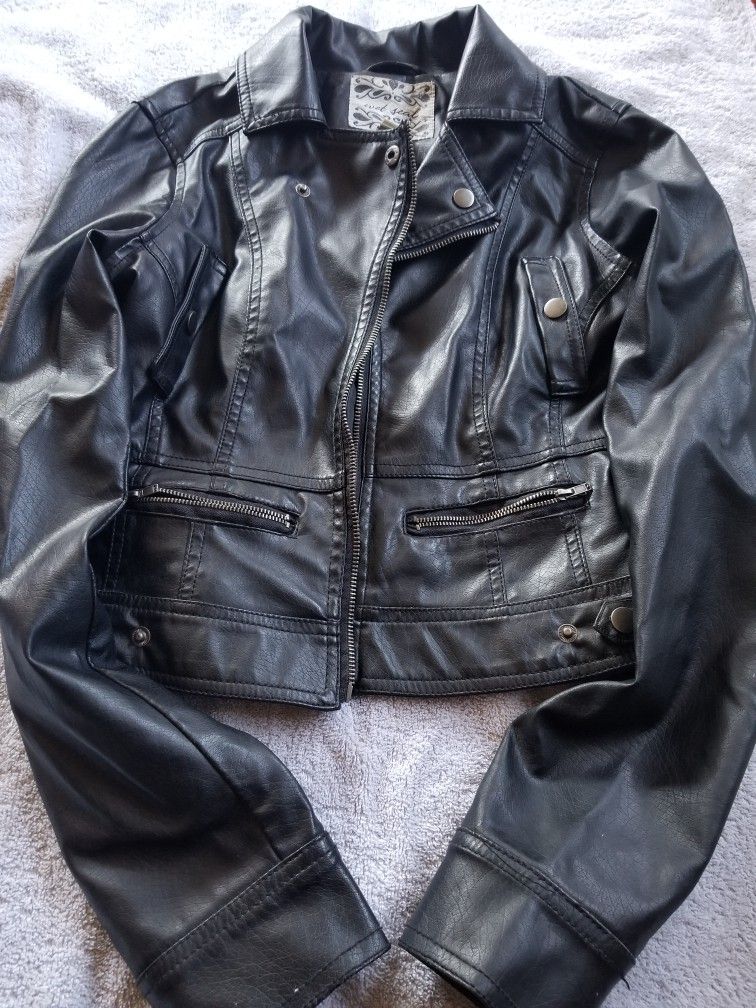 Women Black Leather Jacket