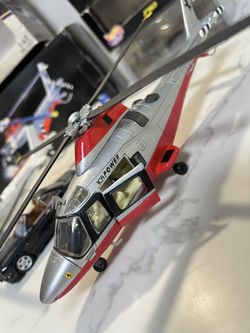 Super Rare Diecast 1/43 Scale Agusta A109 Ferrari Helicopter With Hotwheels 1:43 F50 With Original Boxes Heli Collectors Collection Vintage 