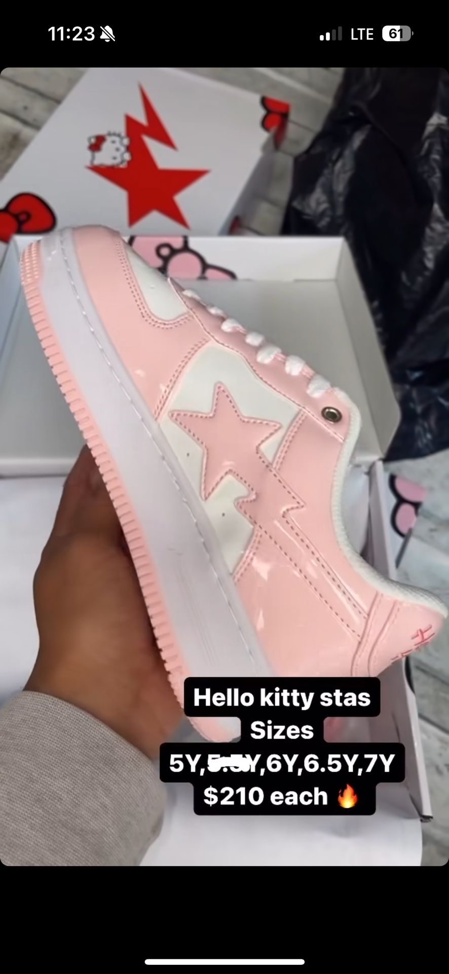 Hello kitty Sta (Bape) Shoes