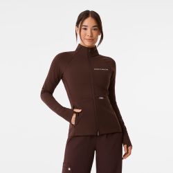 Figs Espresso Contour Jacket -L