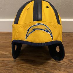 Los Angeles Chargers Reebok Faux Leather Helmet Hat Cap